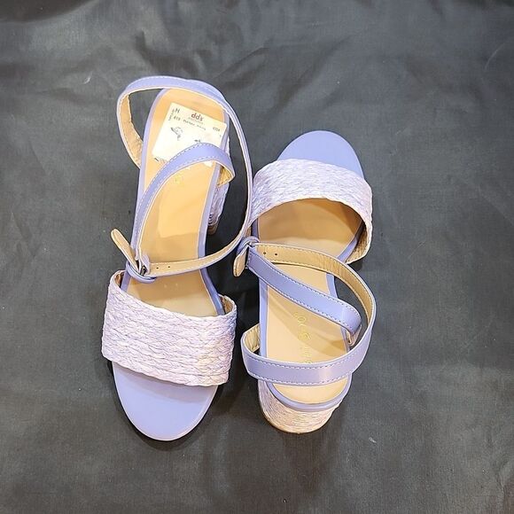 BRAND NEW BAMBOO MADDY-02 RAFFIA BLOCK HEEL BRAIDED STRAP SANDAL - Picture 5 of 16